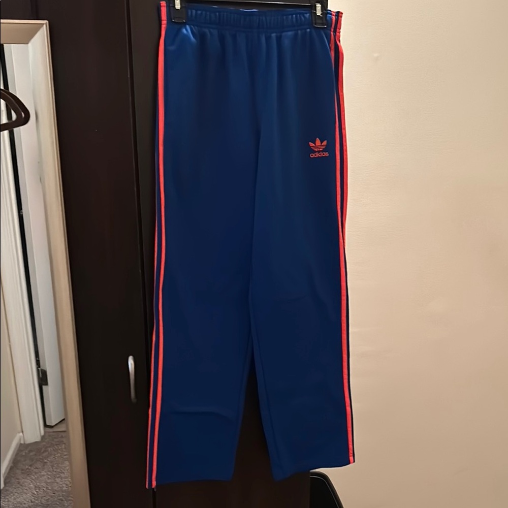 Adidas Kids Blue and orange Track Pants